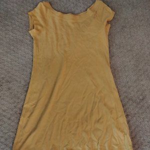 Mustard Colored Mini Dress